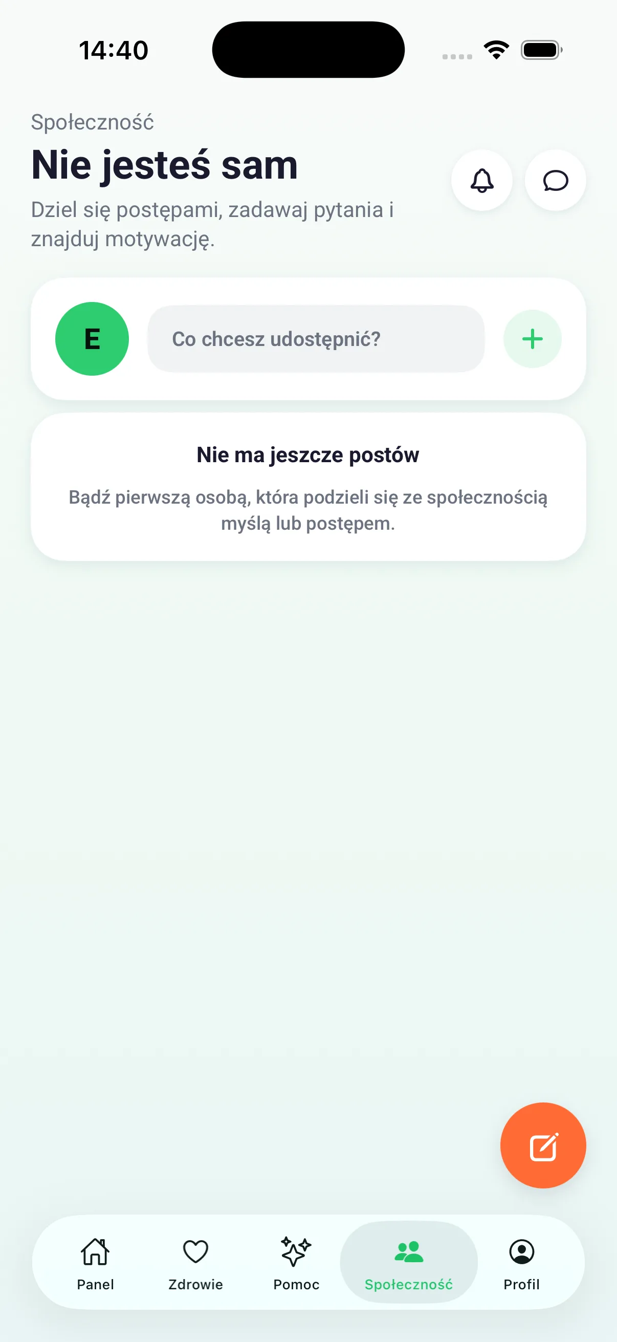 Aktualności społeczności z postami